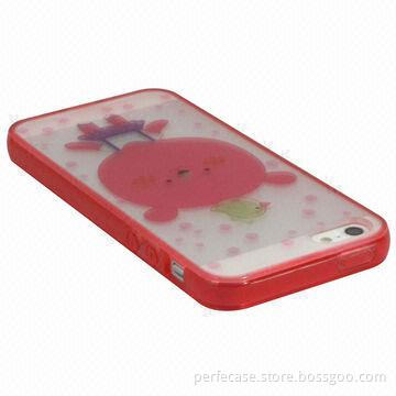 TPU case for iPhone 5, low MOQ of 200pcs, each piece with different pattern available